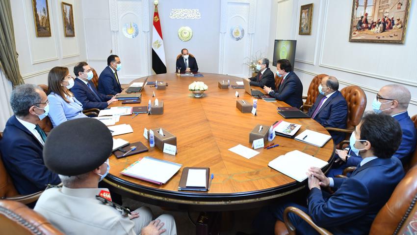 President Abdel Fattah El-Sisi follows up on the executive position of the projects of the Dignified Life Initiative to develop Egyptian rural villages