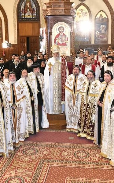 Pope Tawadros II Presides over the Enthronement and Ordination of New Bishops at St. Mark's Cathedral in Abbassia