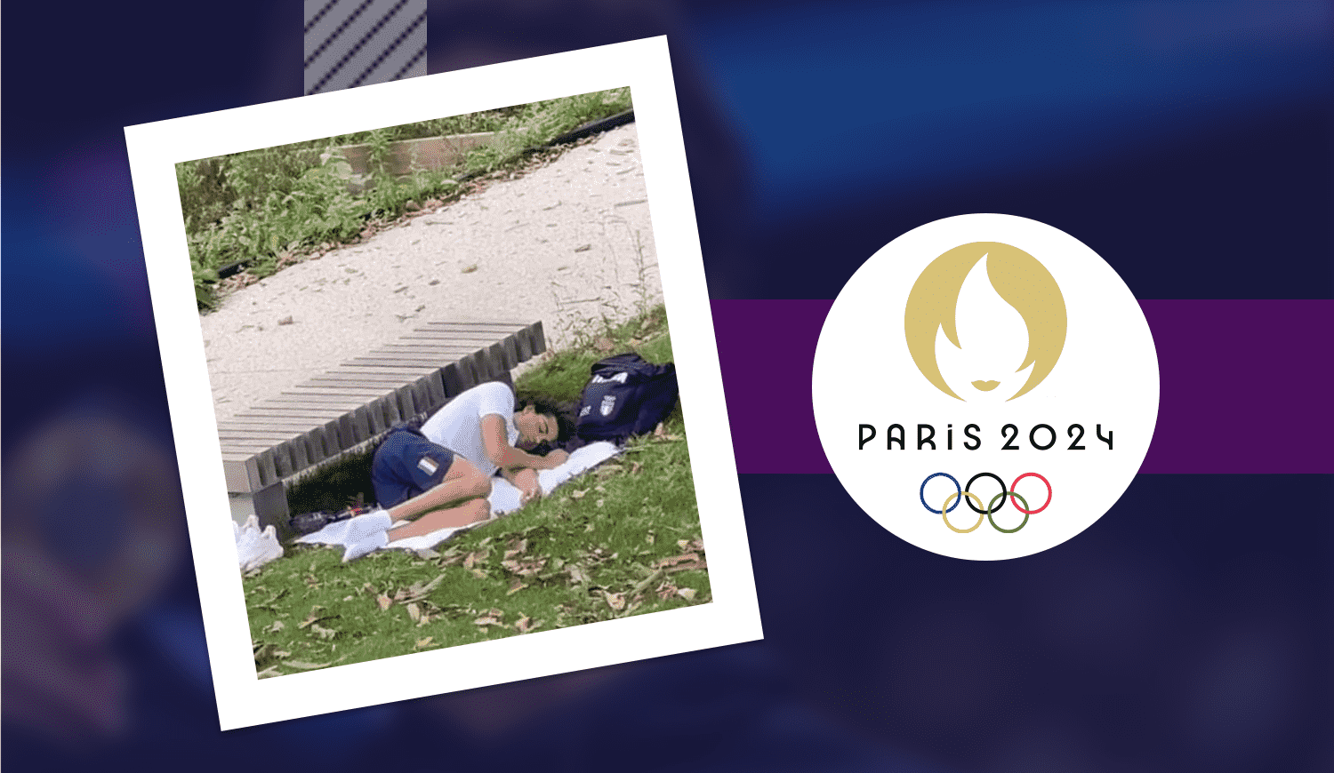 A Saudi rower takes a photo "Controversial" in the 2024 Paris Olympics